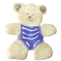 Teddy Rayas Azules: Juguete Artesanal para Niños