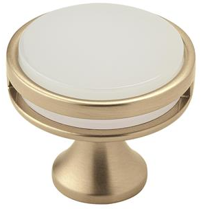 Pomo Oberon 1 3/8 en Oro Champ - Elegante y Duradero