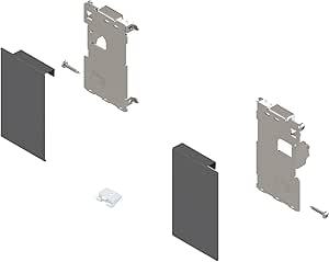 Fijación Frontal Gris Orion Mate para Cajón Interior | Altura M
