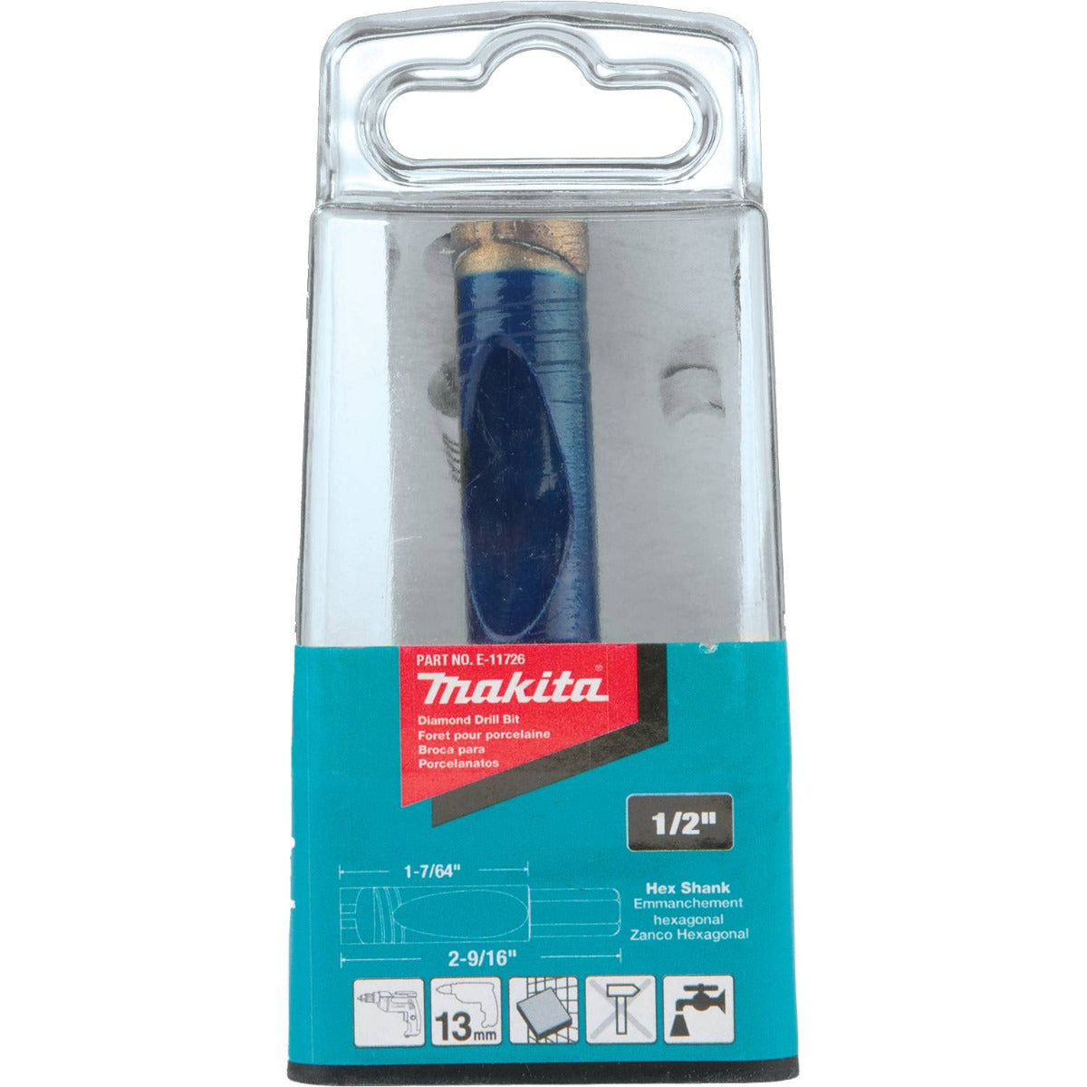 Broca Diamante 1/2" para Porcelanato - Corte Preciso