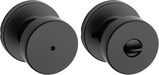 Cerradura de Baño Pismo Mate Negra - Seguridad y Estilo
