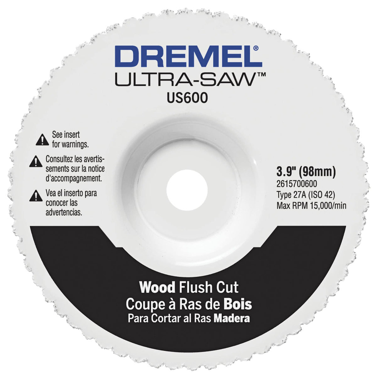 Rueda de Corte FLUSH CUT US600 para Esmeril Dremel