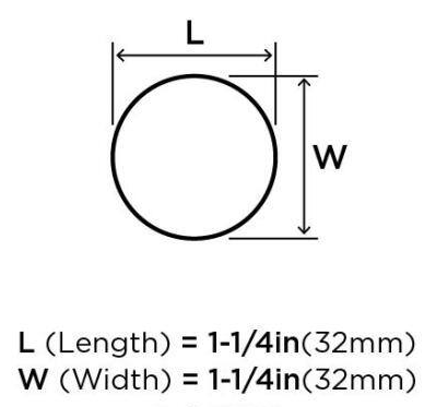 Pomo Riva 1 1/4" Cromo Pulido - Elegancia y Durabilidad