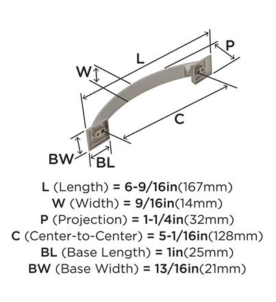 Jal Candler 128mm G10 Satin Nic - BP29363G10