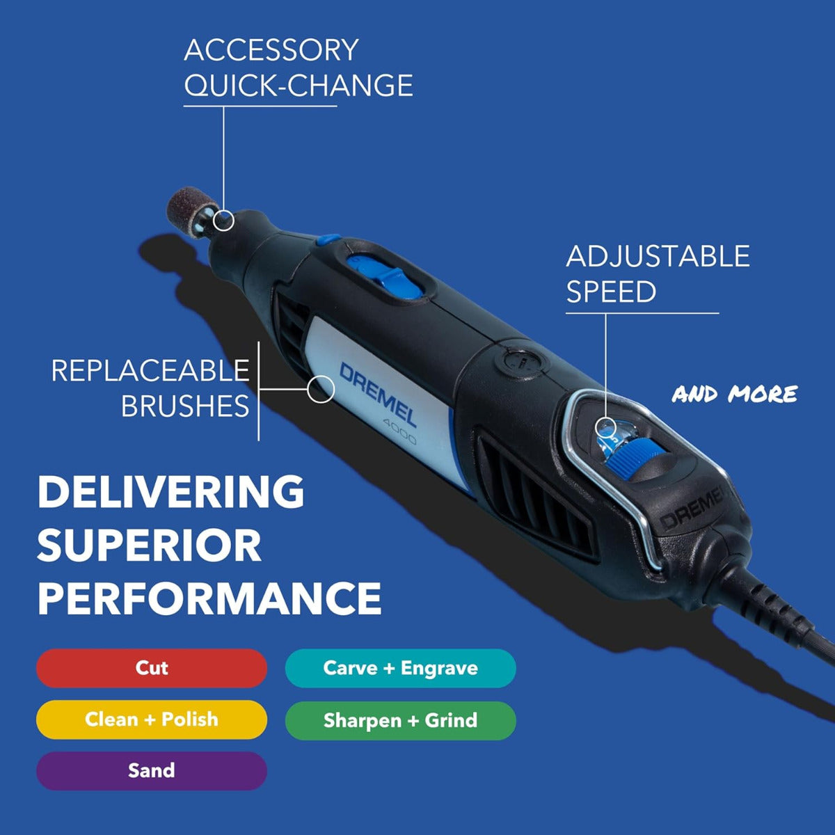 Kit Dremel 4000-2/32: Herramienta Rotativa Versátil