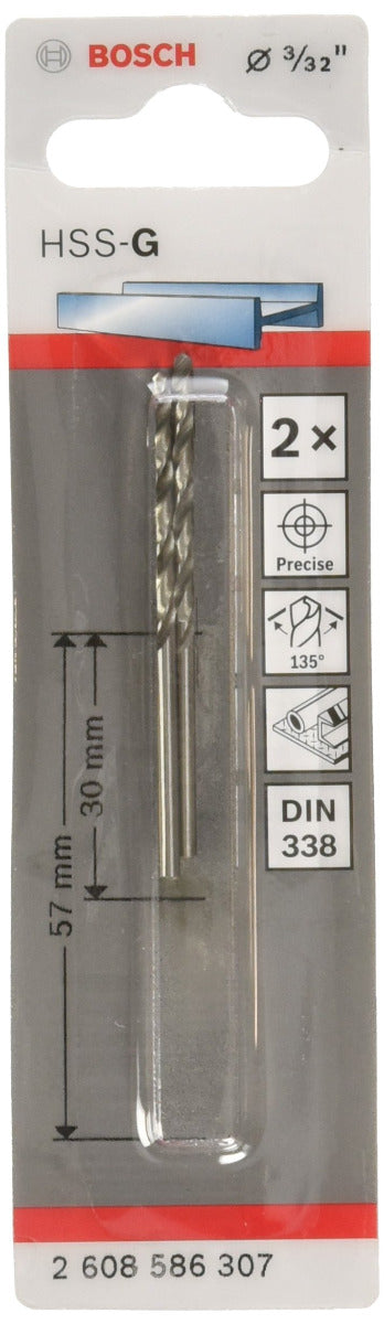 Broca HSS-G 1/8" 2PZ - Corte Preciso en Metal