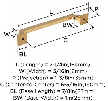 Jaladera Exceed 160mm CZ - Elegancia y Durabilidad