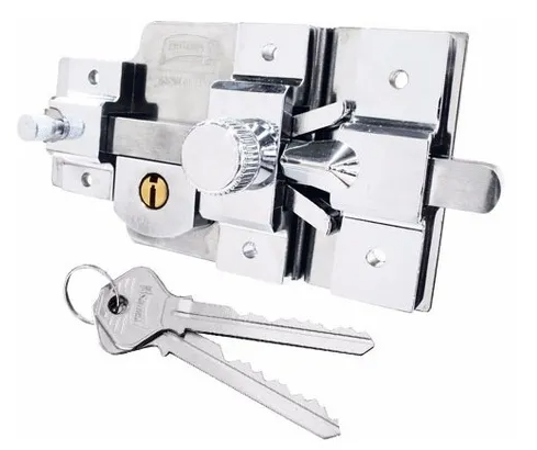 Cerradura Extra Grande Mod. 850 DER Cromo - Máxima Seguridad