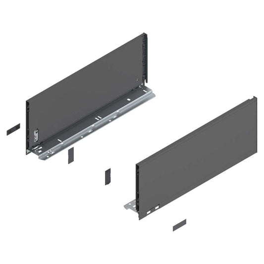 Perfil LEGRABOX Pure Altura C 450mm - Blum | Gris Orion