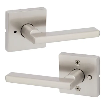 Manija Halifax Kwikset Baño - Seguridad y Estilo en Níquel Satinado