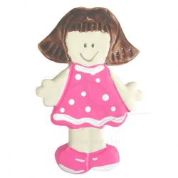 Jaladera Infantil Fresita Turquesa | Diseño Artesanal