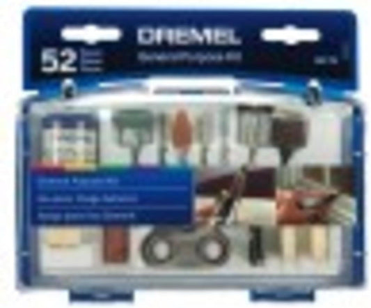 Dremel 687-01 - Juego de herramientas rotativas para uso general (52 piezas, incluye funda)