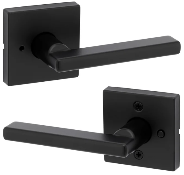 Cerradura de Privacidad Negra Halifax Kwikset 97300-949