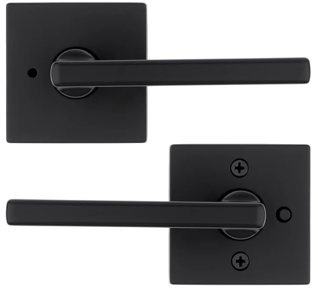 Cerradura de Privacidad Negra Halifax Kwikset 97300-949