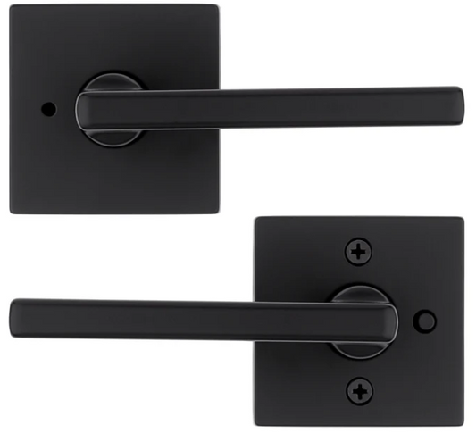 Cerradura de Privacidad Negra Halifax Kwikset 97300-949