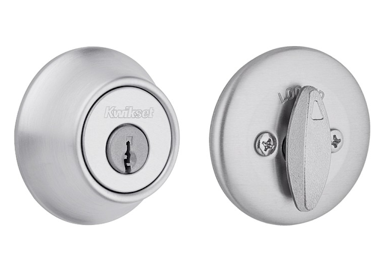 Cerrojo Kwikset 660 Cilindro Sencillo 26D Cromo Satinado