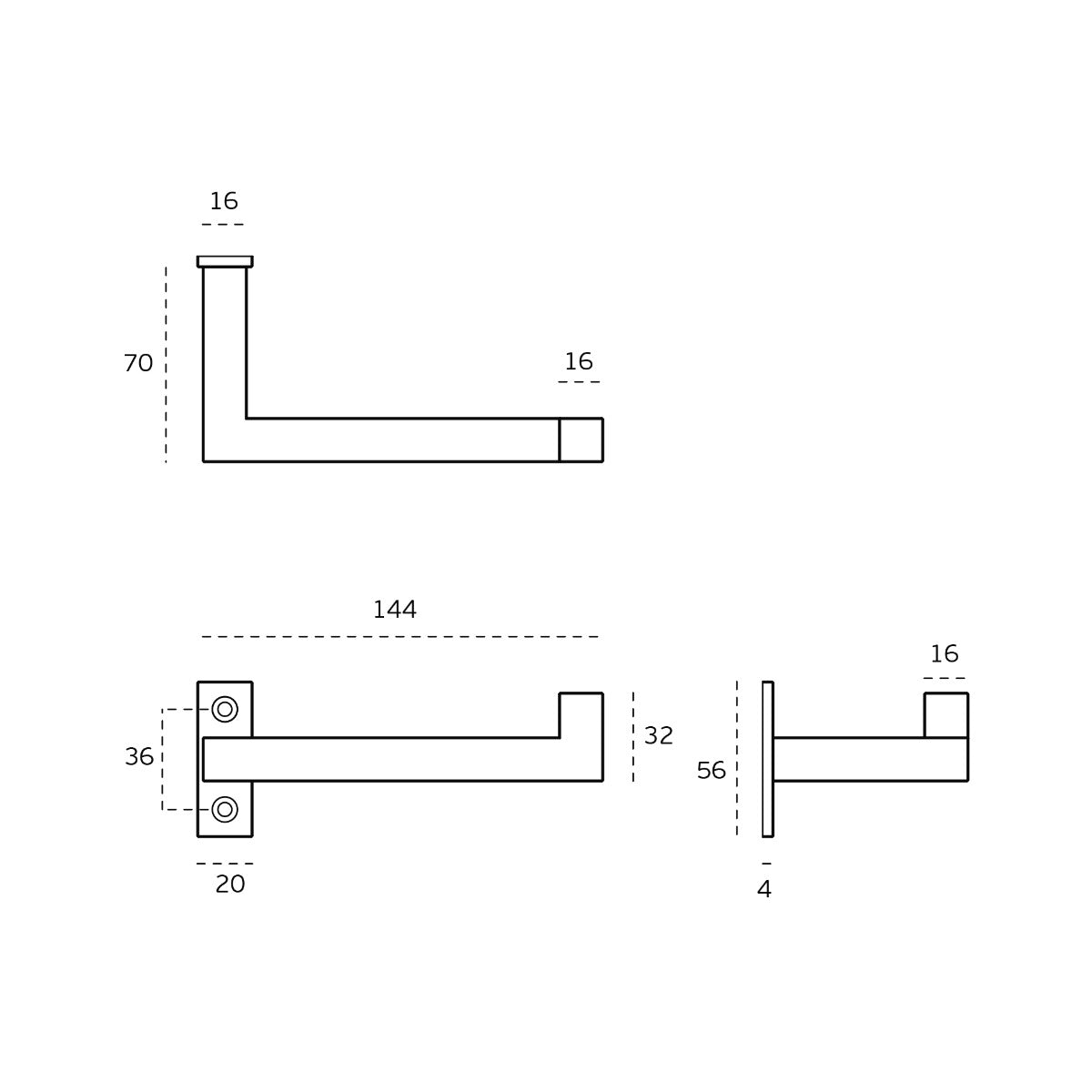 Soporte de Papel IN 44.176 - Acero Inox AISI 304