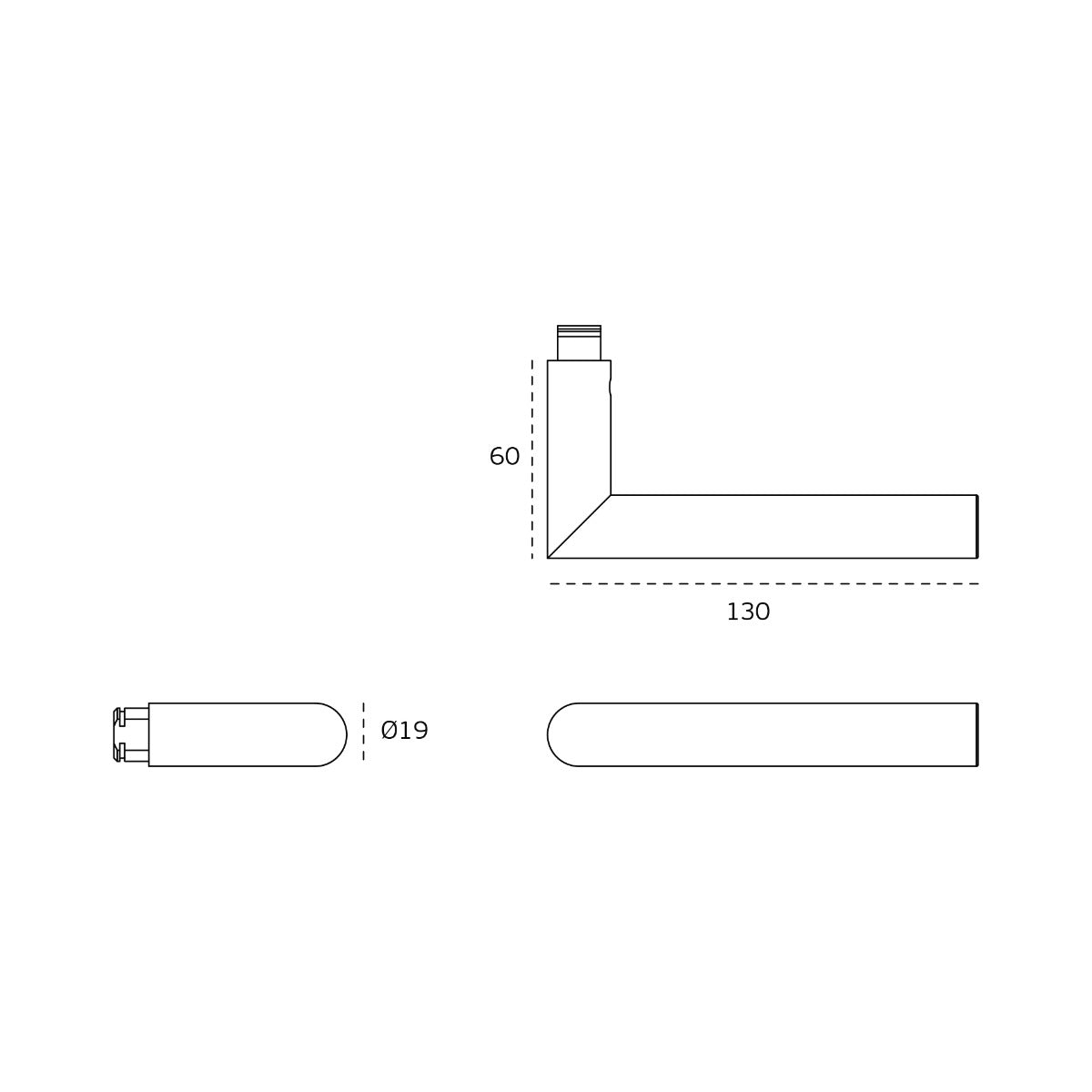 Manilla de Puerta Ø19mm de Acero Inoxidable - Durabilidad y Elegancia para tu Hogar
