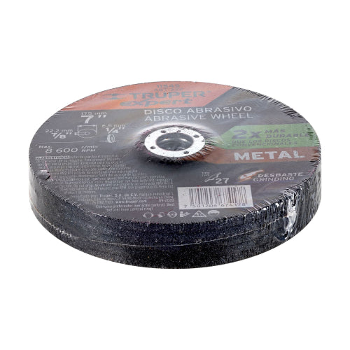 Óxido de Aluminio 7" Hasta 8600 RPM - Alto Rendimiento