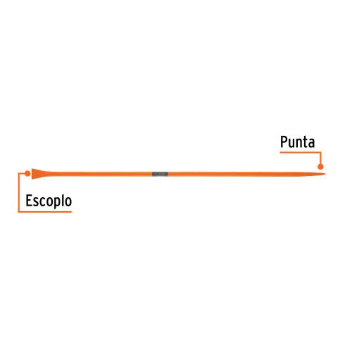 Escoplo Punta Aguda 175cm - Ideal Terrenos Duros