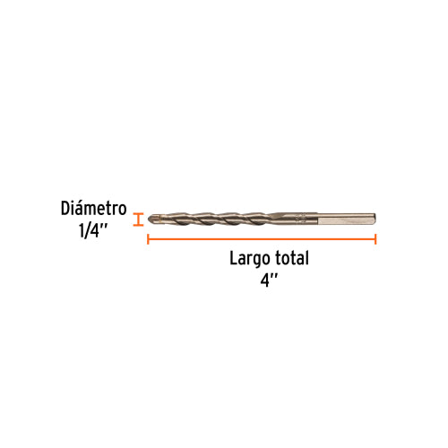 Broca para Concreto 1/4" | Resistencia y Estabilidad Garantizada