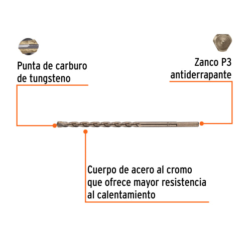 Broca Acero al Cromo: Resistencia y Seguridad