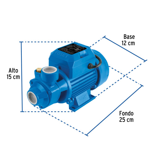 Bomba Eléctrica Periférica 1/2 HP para Agua - Foset