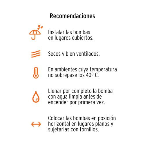 Bomba Periférica Autocebante 1/2 HP - Alta Eficiencia