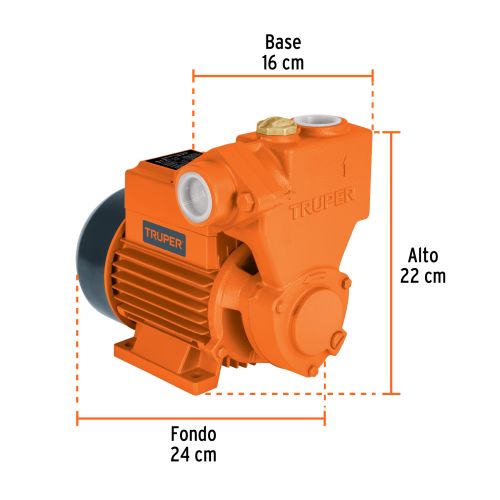 Bomba Periférica Autocebante 1/2 HP - Alta Eficiencia