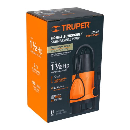 Bomba Sumergible 1.5HP - Ideal para Aguas Sucias