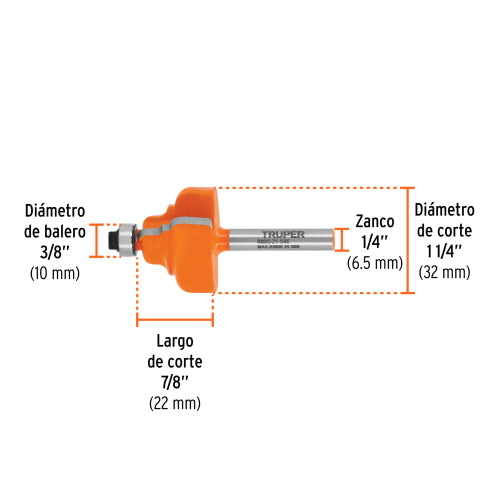 Broca Zafiro con Balero: Precisión Industrial