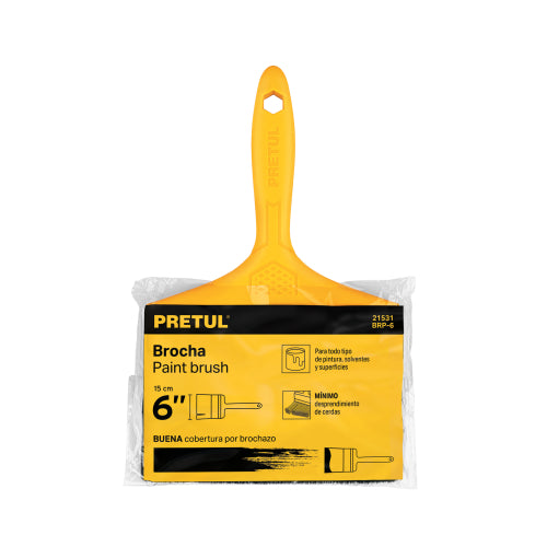 Brocha BRP-6: Resina Epóxica Mejorada y Mango Resistente