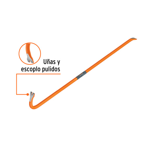 Barreta de Uña BU-105 - Sección Hexagonal 3/4" x 105 cm