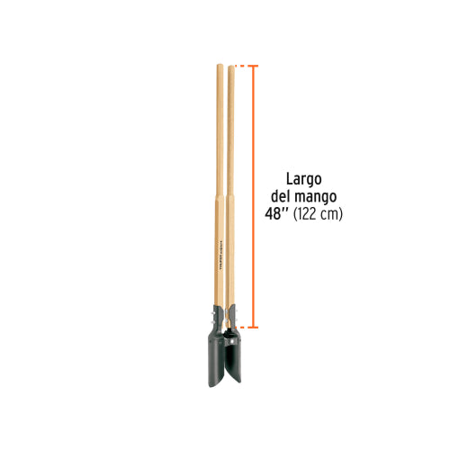 Cavador Hercules CA-38: Acero Templado y Mangos de Madera 48"