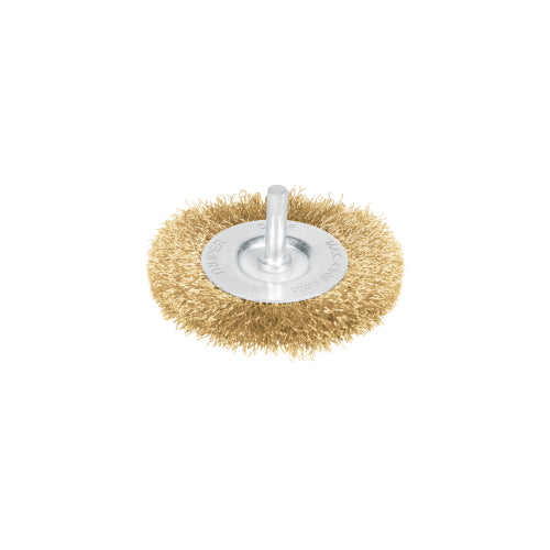Carda circular 3" alambre fino para taladro, TRUPER
