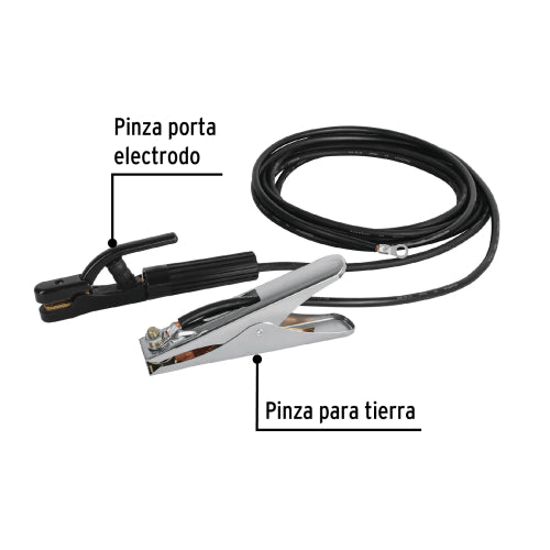 Cables con pinzas para soldadoras de arco y ADA-SOLT, PRETUL