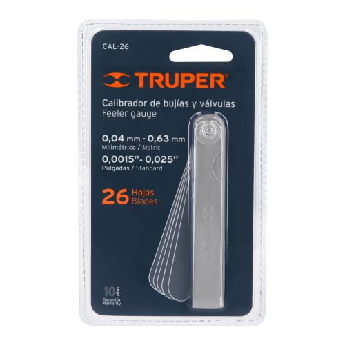 Calibrador de Bujías 26 Hojas - Precisión 0.0015” a 0.025”
