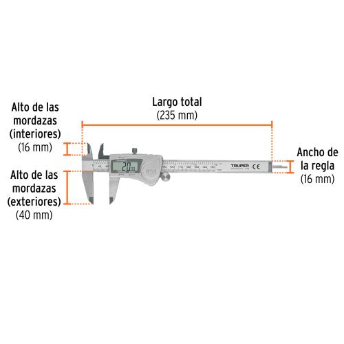 Calibrador Digital CALDI-6MP - Precisión Milimétrica y Pulgadas