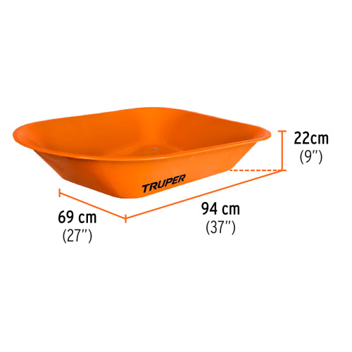 Carretilla CAT-45ND Naranja - Alta Resistencia y Capacidad