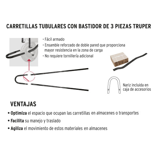 Carretilla CAT-45ND Naranja - Alta Resistencia y Capacidad