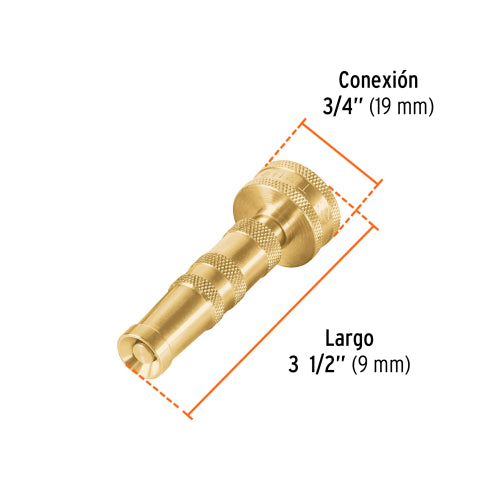 Aspersor Ajustable de Latón para Riego Eficiente