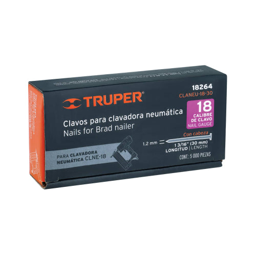 Clavos Calibre 18 - 1 3/16” | Caja de 5000 Unidades