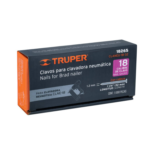 Clavos Calibre 18 - 1 1/4" | Caja de 5000 Unidades