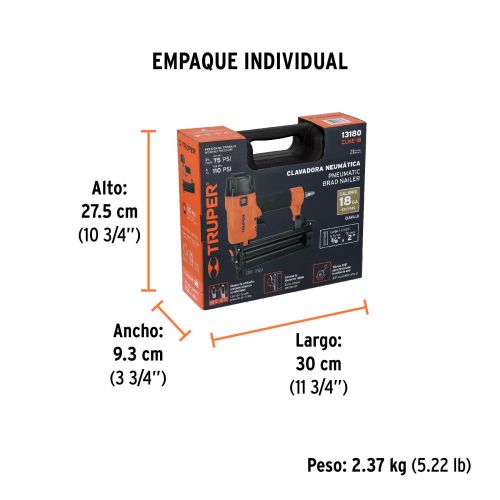Clavadora Neumática CLNE-18 | Ideal para Carpintería
