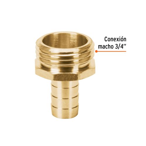 Conector Macho CM-1/2B en Latón Sólido - Calidad Premium