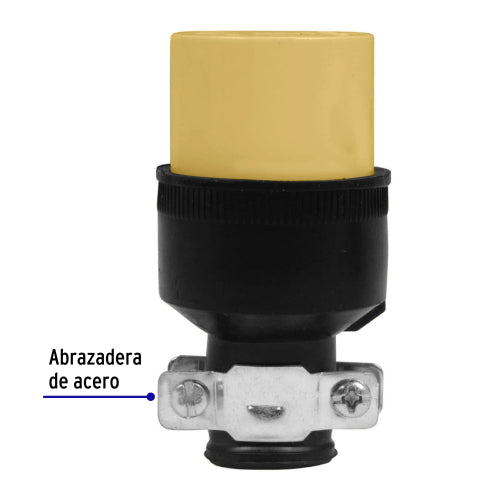 Contacto Industrial Reforzado 2 Polos + Tierra, 127V/15A