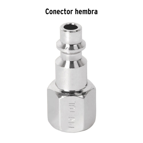 Conector Hembra Acero Cromado 1/4 NPT | Alta Durabilidad