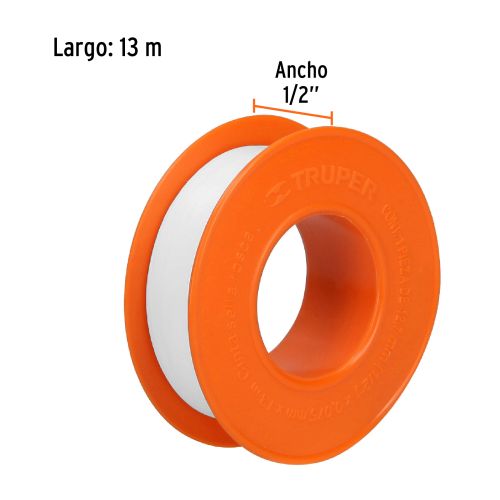 Cinta Selladora 1/2"x13m - Evita Fugas en Tuberías
