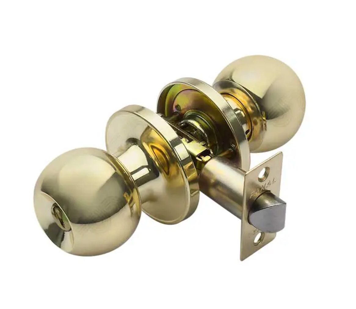 Pomo Bolton Tubular Latón Pulido - Elegancia para Baño