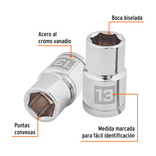 Dado de 6 Puntos 13 mm | Durabilidad y Precisión en Cada Giada